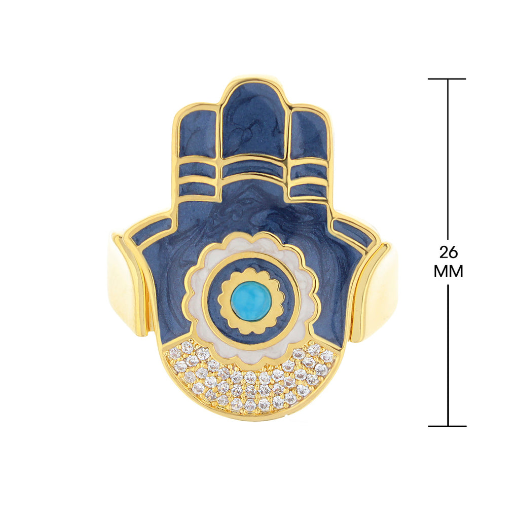 Lucky Hamsa Ring