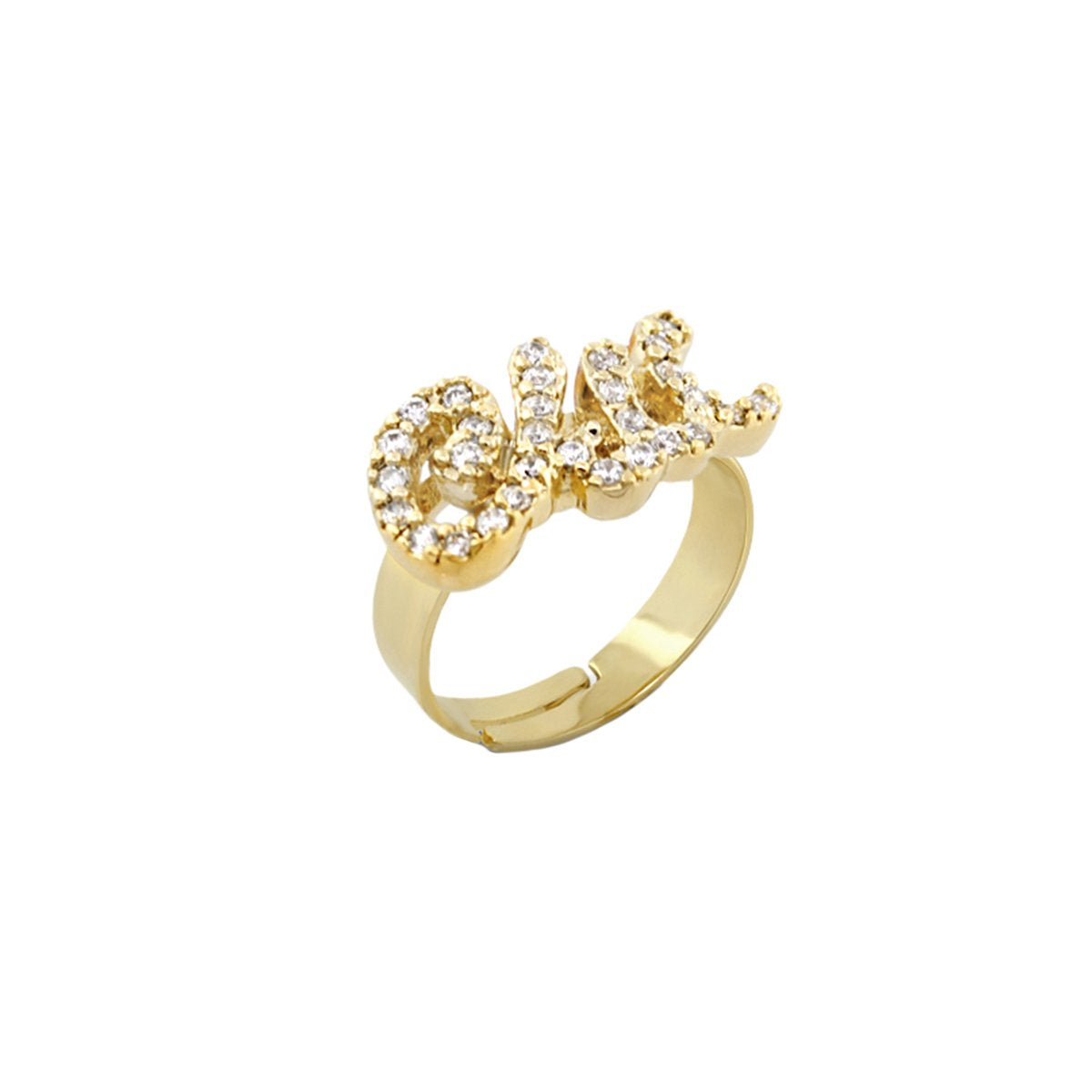 Ring With ''chic'' On Top