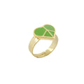 Peace Sign Girls Stackable Ring