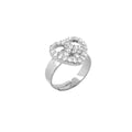 Peace Sign Heart Girls Ring