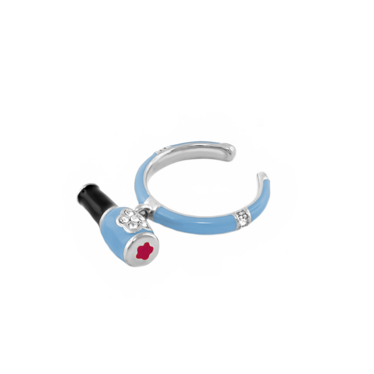 Girl's Ring With Nail Polish Charm