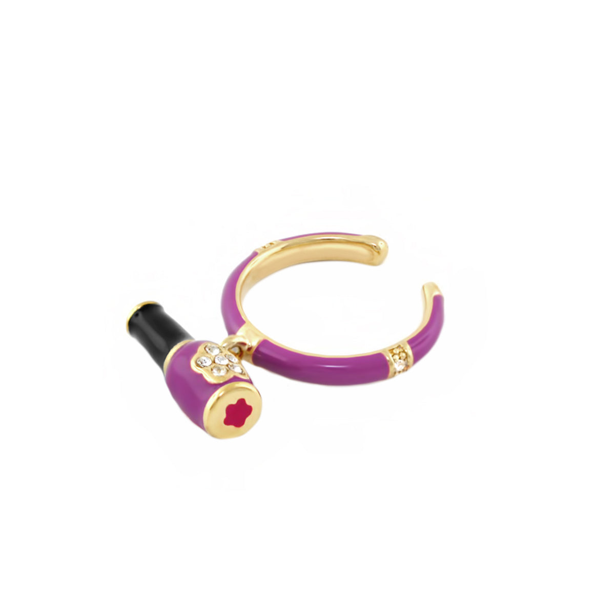 Girl's Bangle With Nail Polish Charm