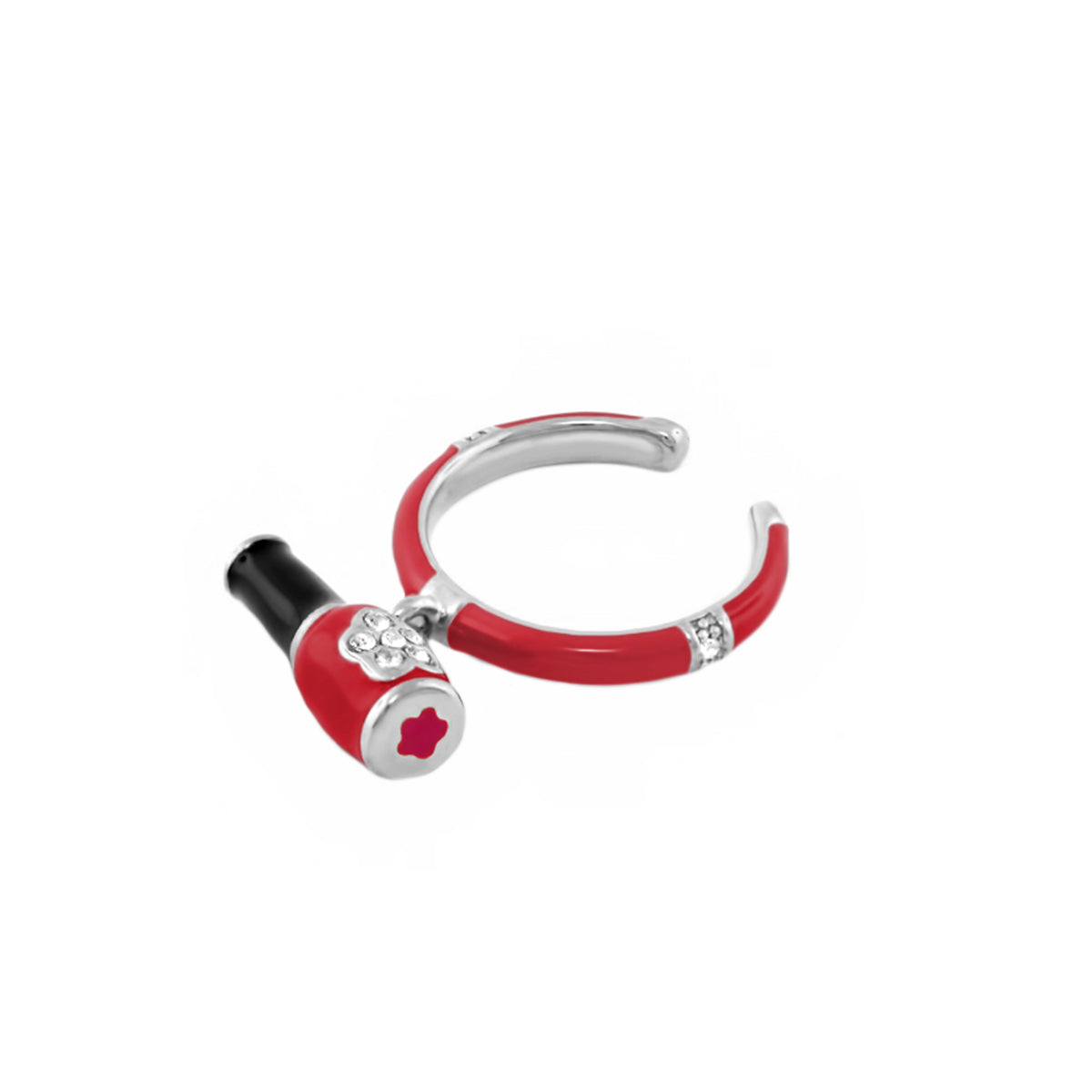 Girl's Ring With Nail Polish Charm