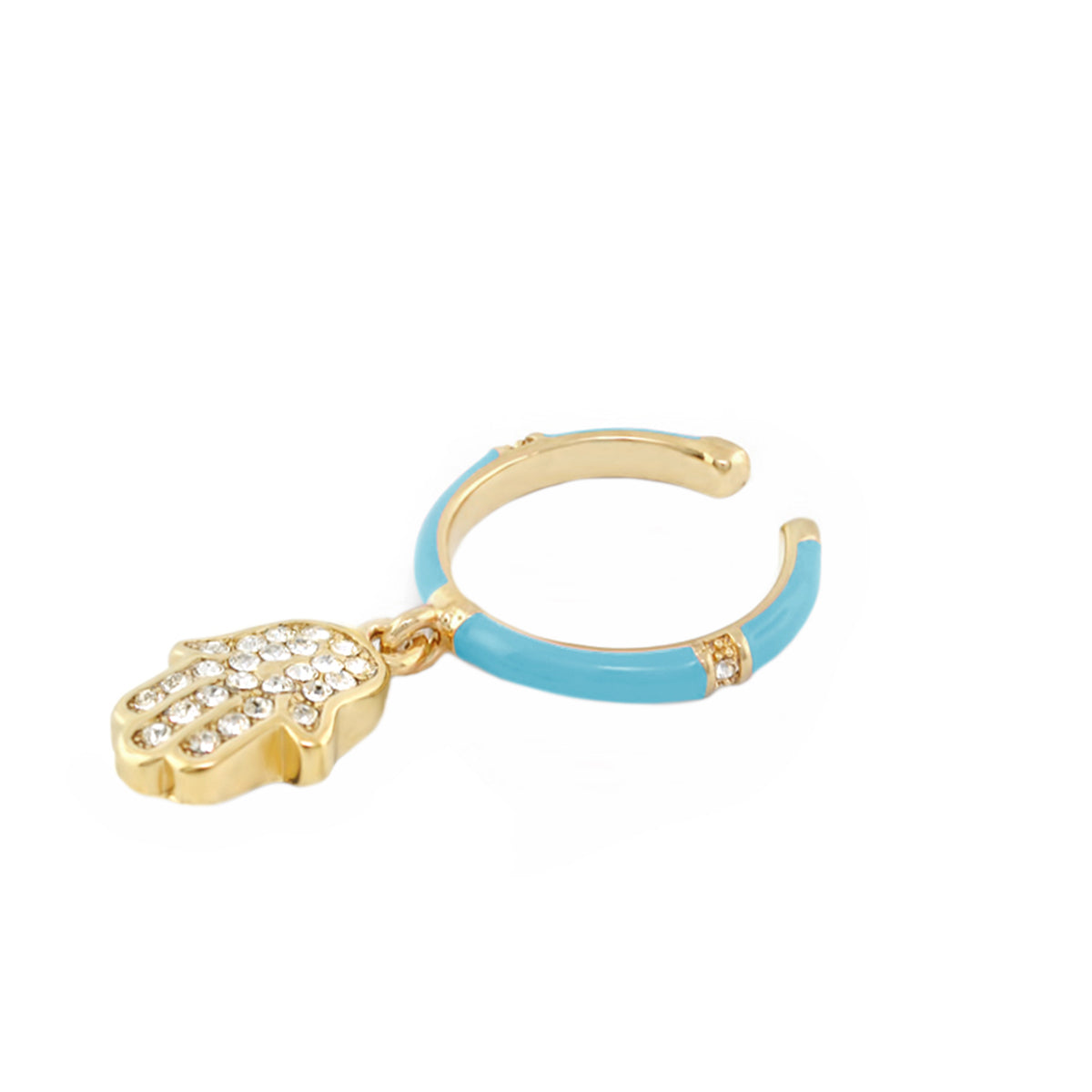Girl's Hamsa Charm Ring