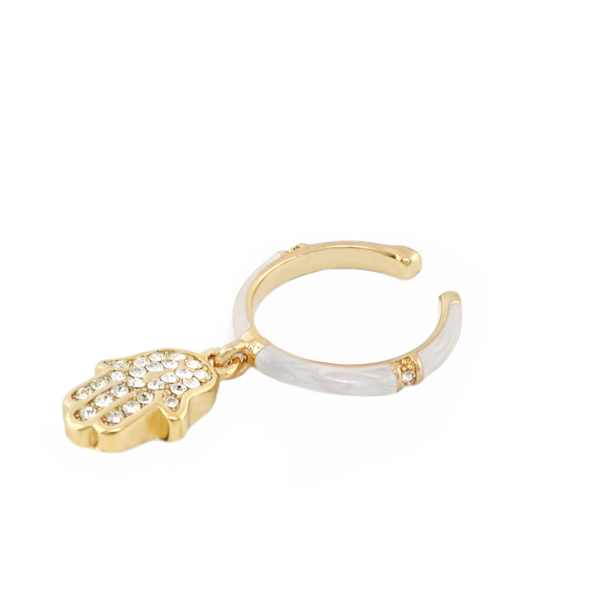 Girl's Hamsa Charm Ring