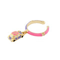 Kids Groovy Car Charm Ring