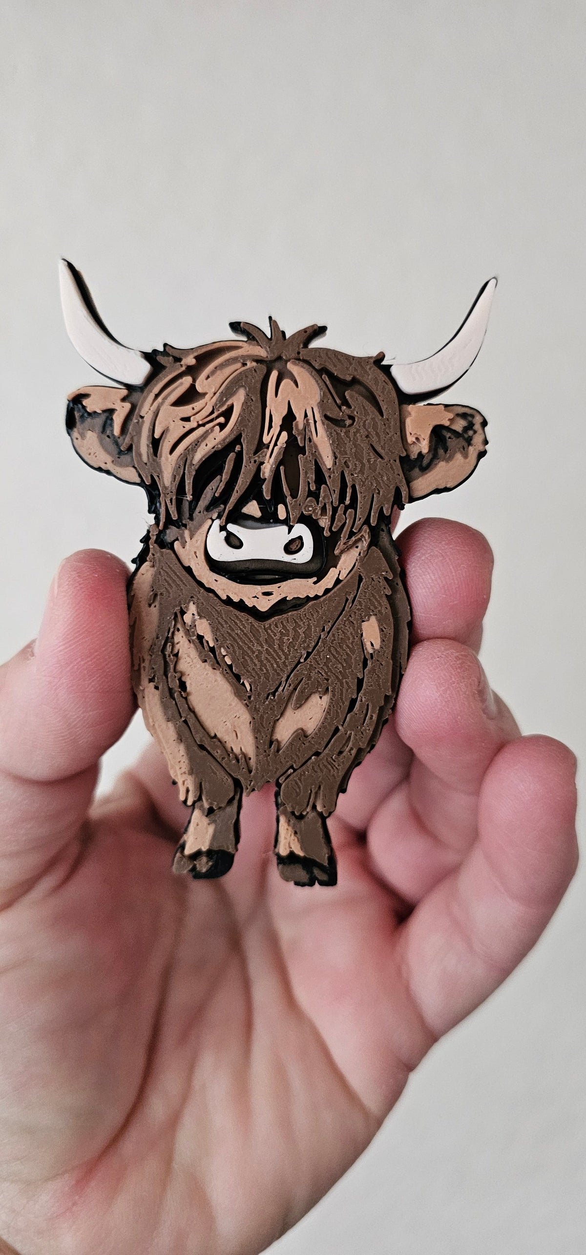 3D Highland Cow Farm Magnet Gift Set