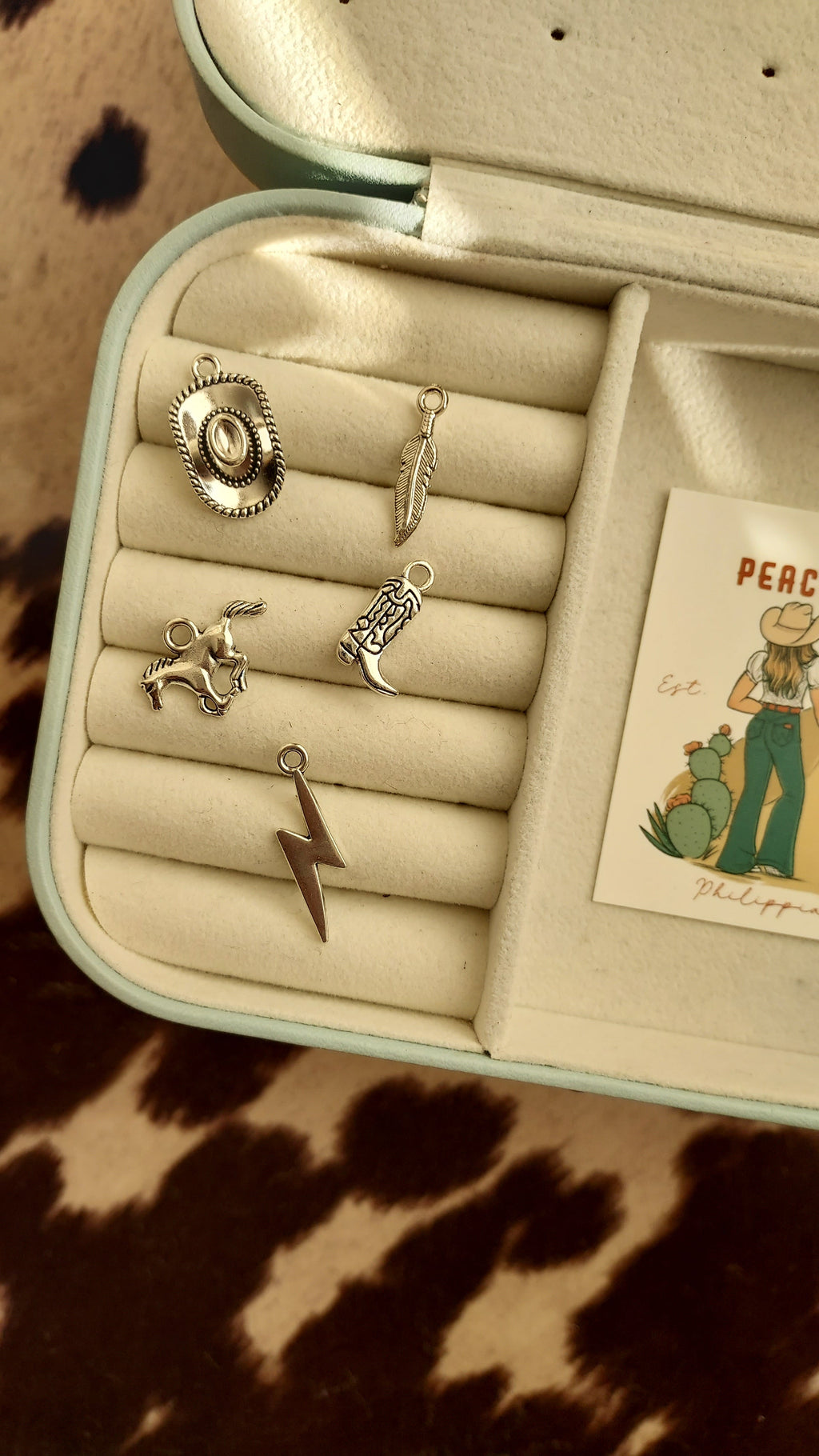 Out West Charm Necklace 15 Inch To 17 Inch Stainless Steel Chain
