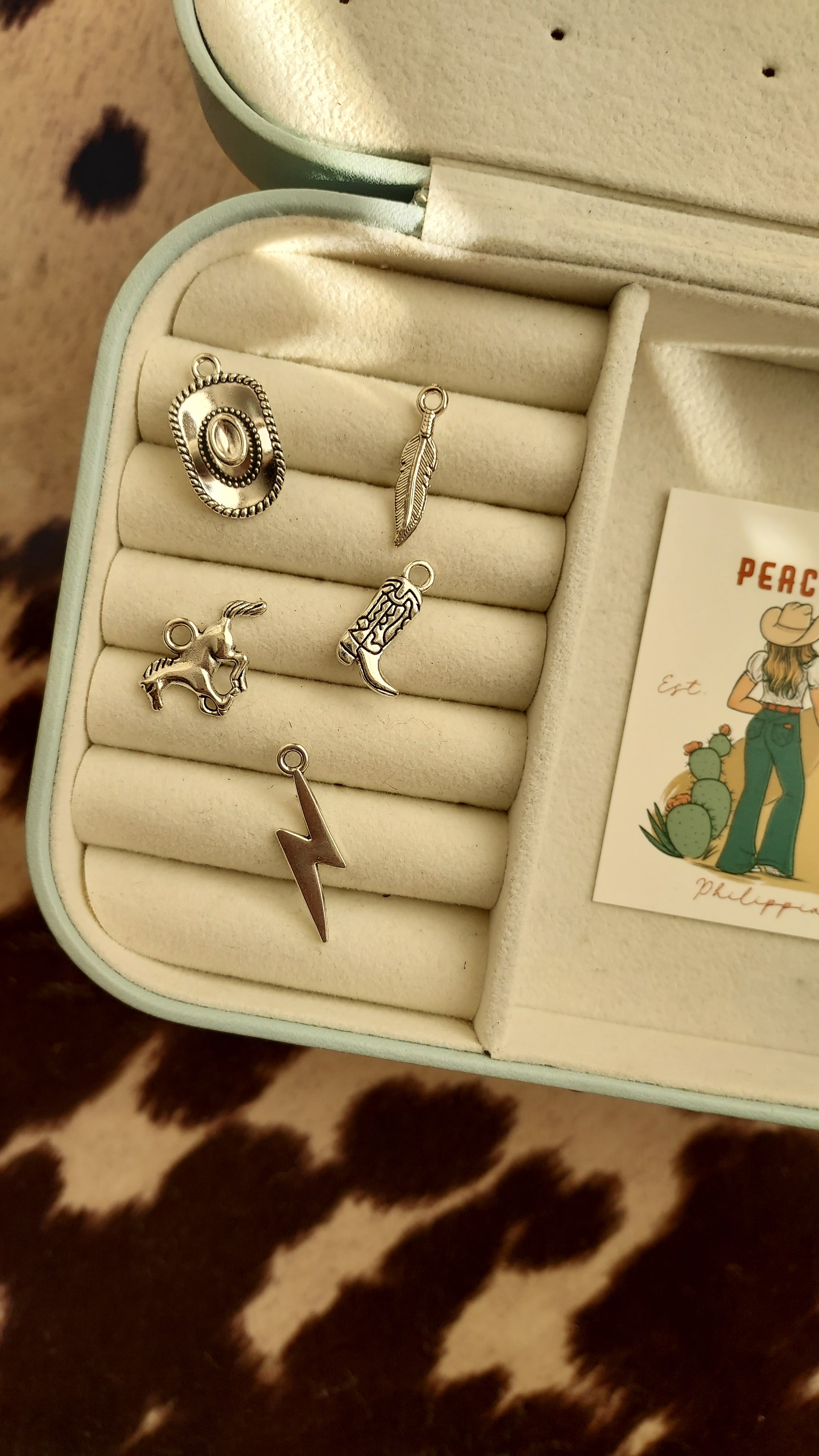 Out West Charm Necklace 15 Inch To 17 Inch Stainless Steel Chain