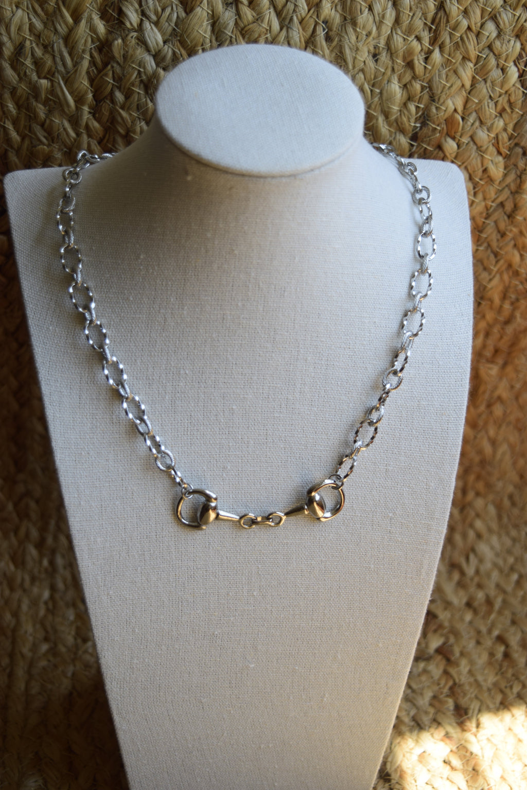 Twisted Bit Necklace TB01 Fashion Jewelry Stainless Steel Snaffle Bit Inspired