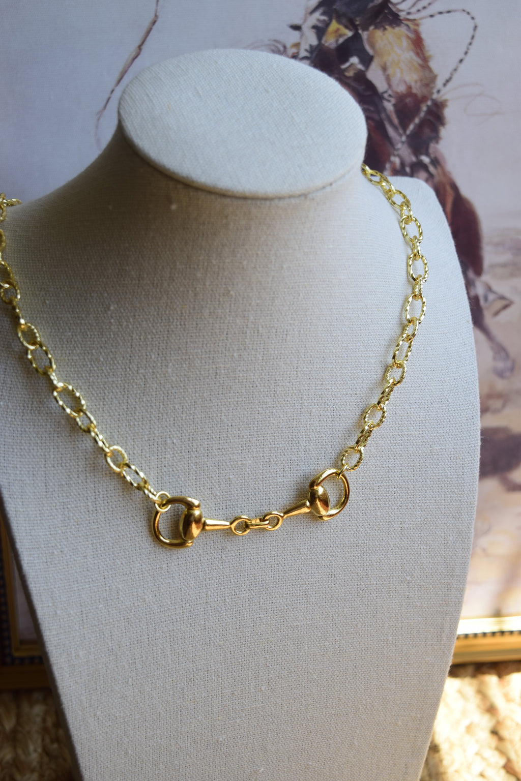 Twisted Bit Necklace TB01 Fashion Jewelry Stainless Steel Snaffle Bit Inspired
