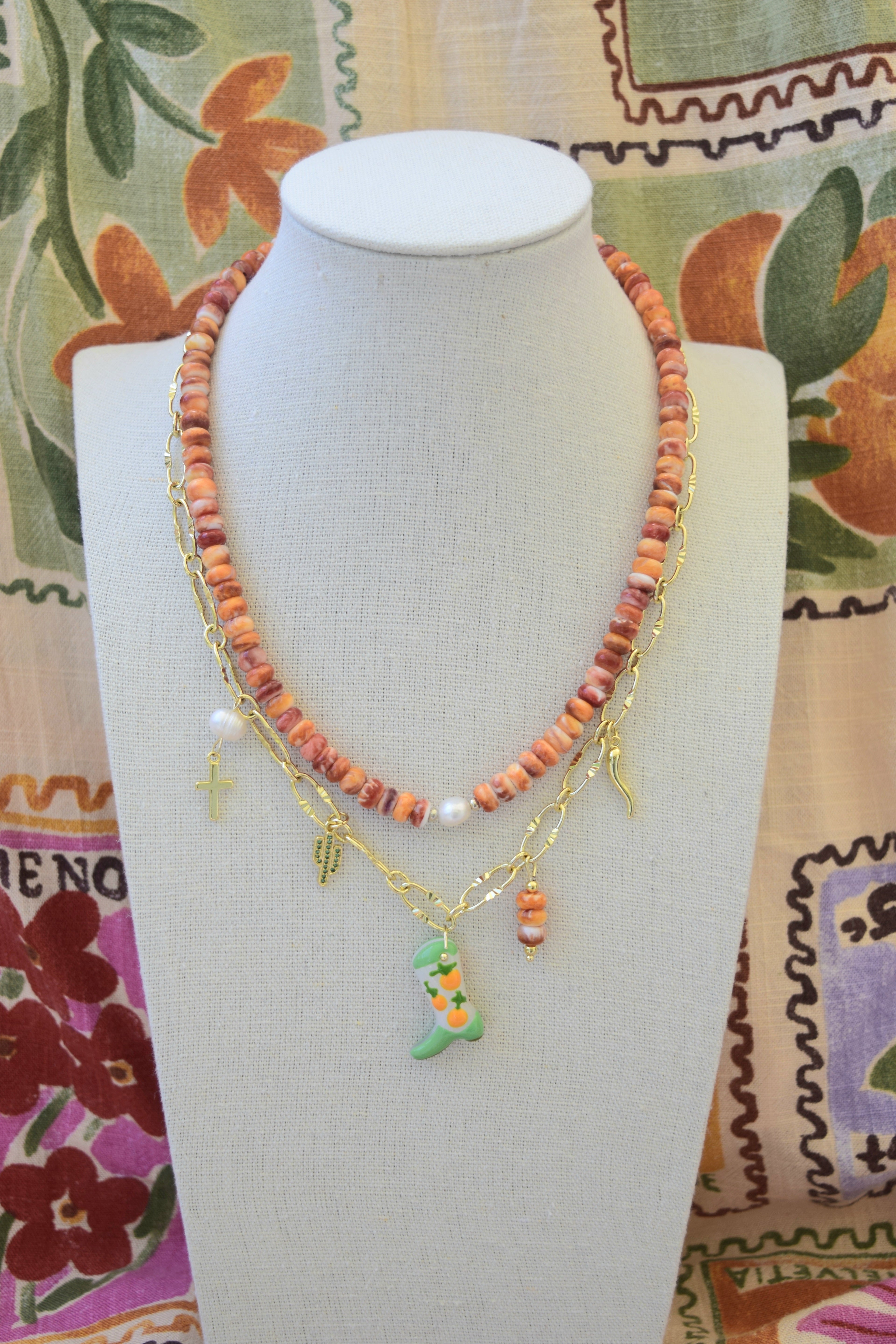 Sweet Arancia Charm Necklace