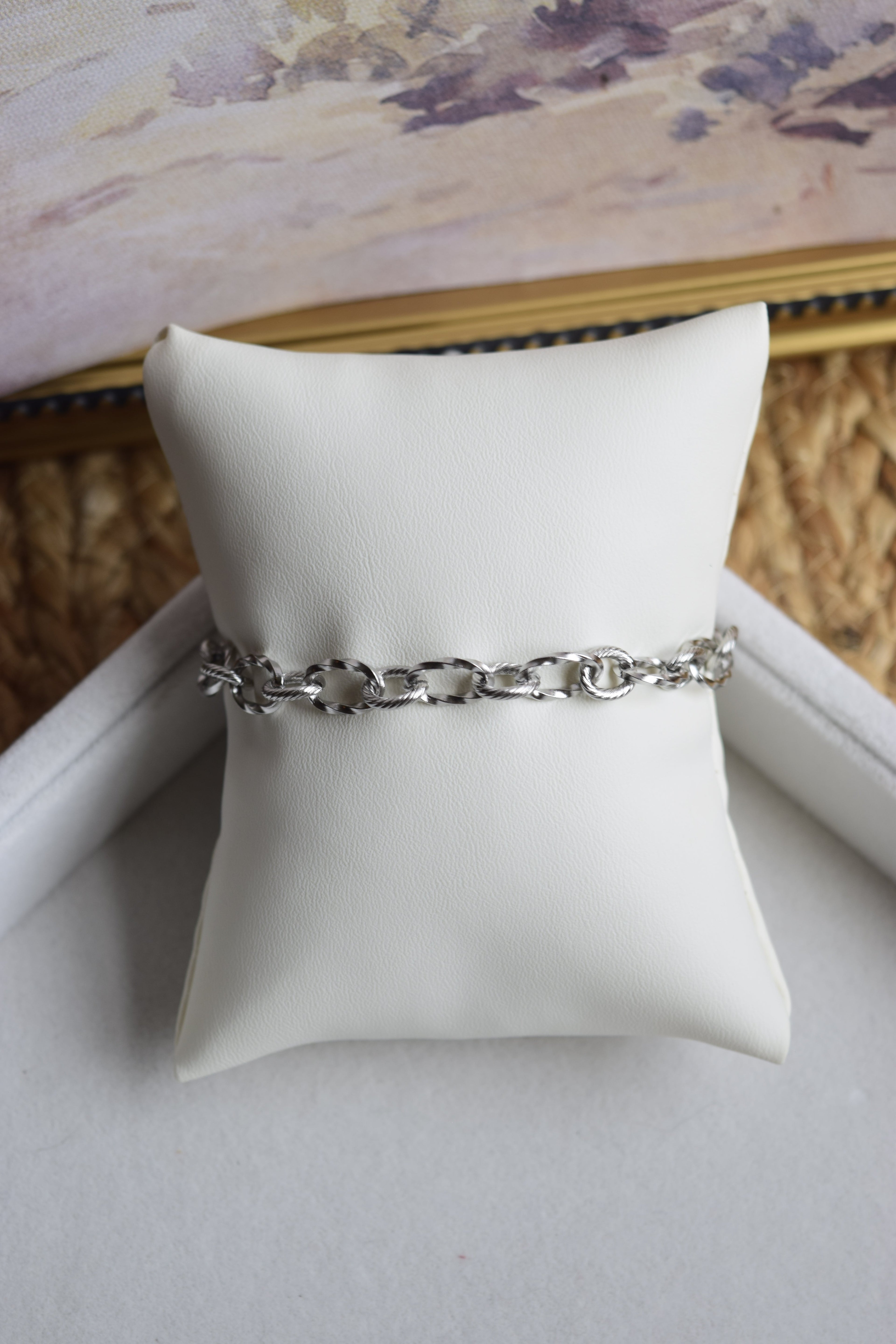 Twisted Rope Stainless Steel Bracelet For Everyday Wear Sizes 5 To 7 And 8 To 10