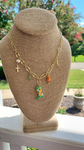 Sweet Arancia Charm Necklace Orange Boot Charm For Fashion Jewelry
