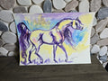 Arabian Horse Original Watercolor Painting 9x12”