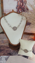 Buffalo Coin Necklace and Bracelet Set BN-001 Fashion Jewelry