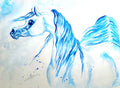 Azure Spirit — Original Watercolor Painting