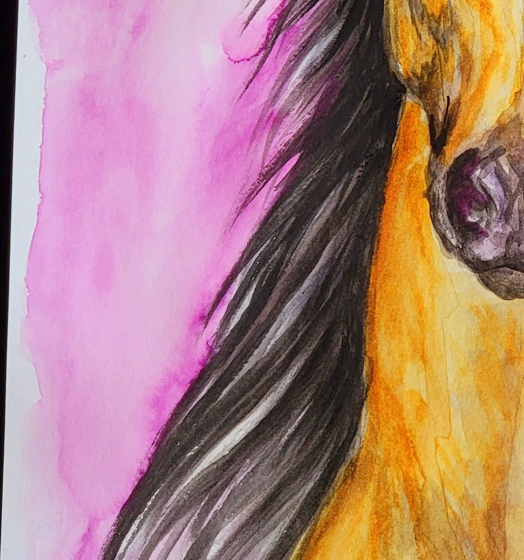 Dhahab al-Layl — Original 9x12" Watercolor Painting