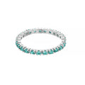Glamour Pave Sterling Silver Eternity Ring