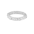 Pave Sterling Silver Eternity Ring