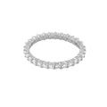 Pave Sterling Silver Eternity Ring