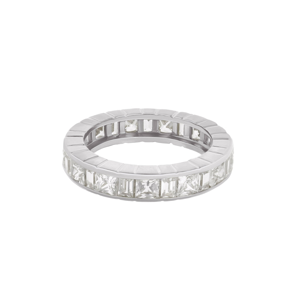 925 Princess Cut Eternity Band