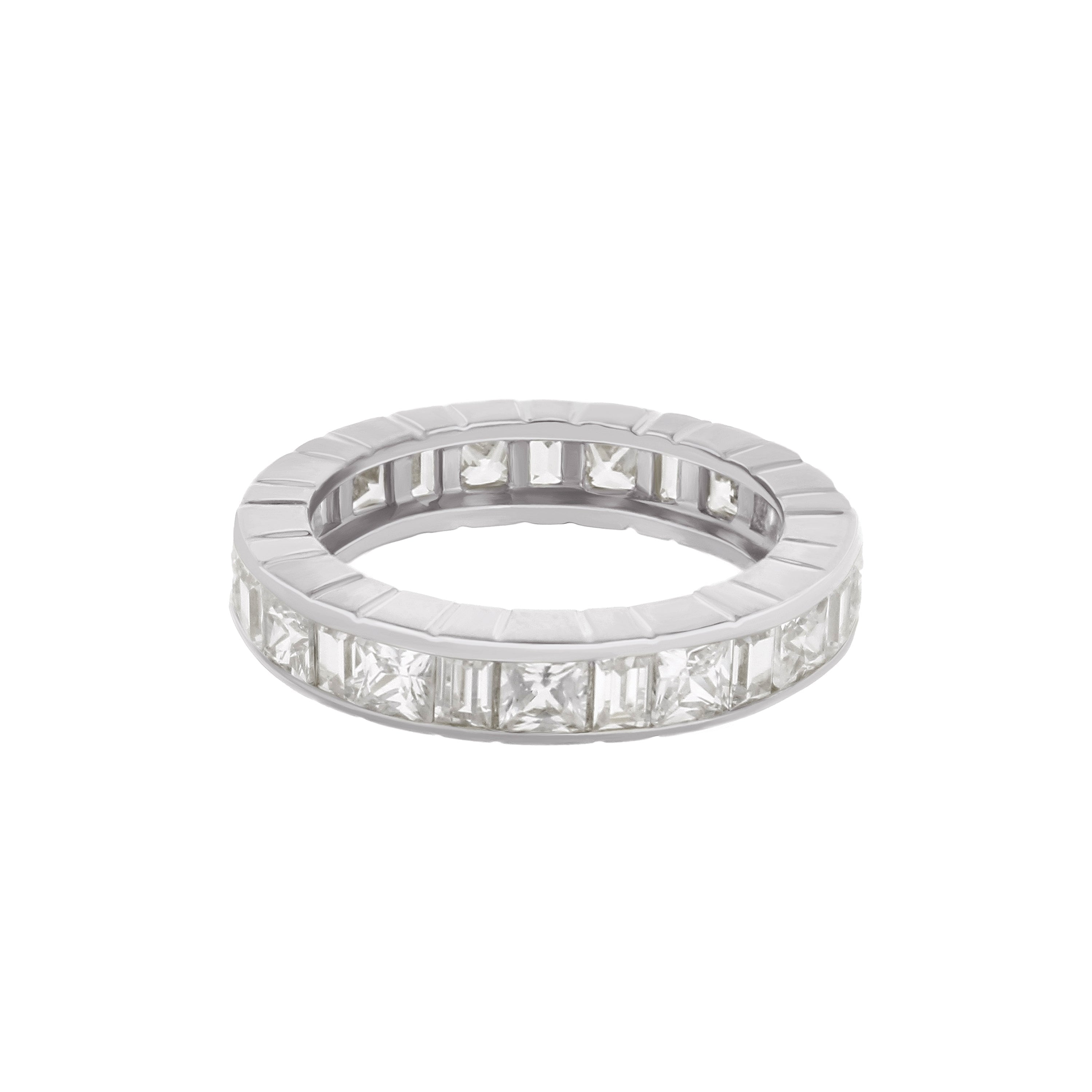 925 Princess Cut Eternity Band
