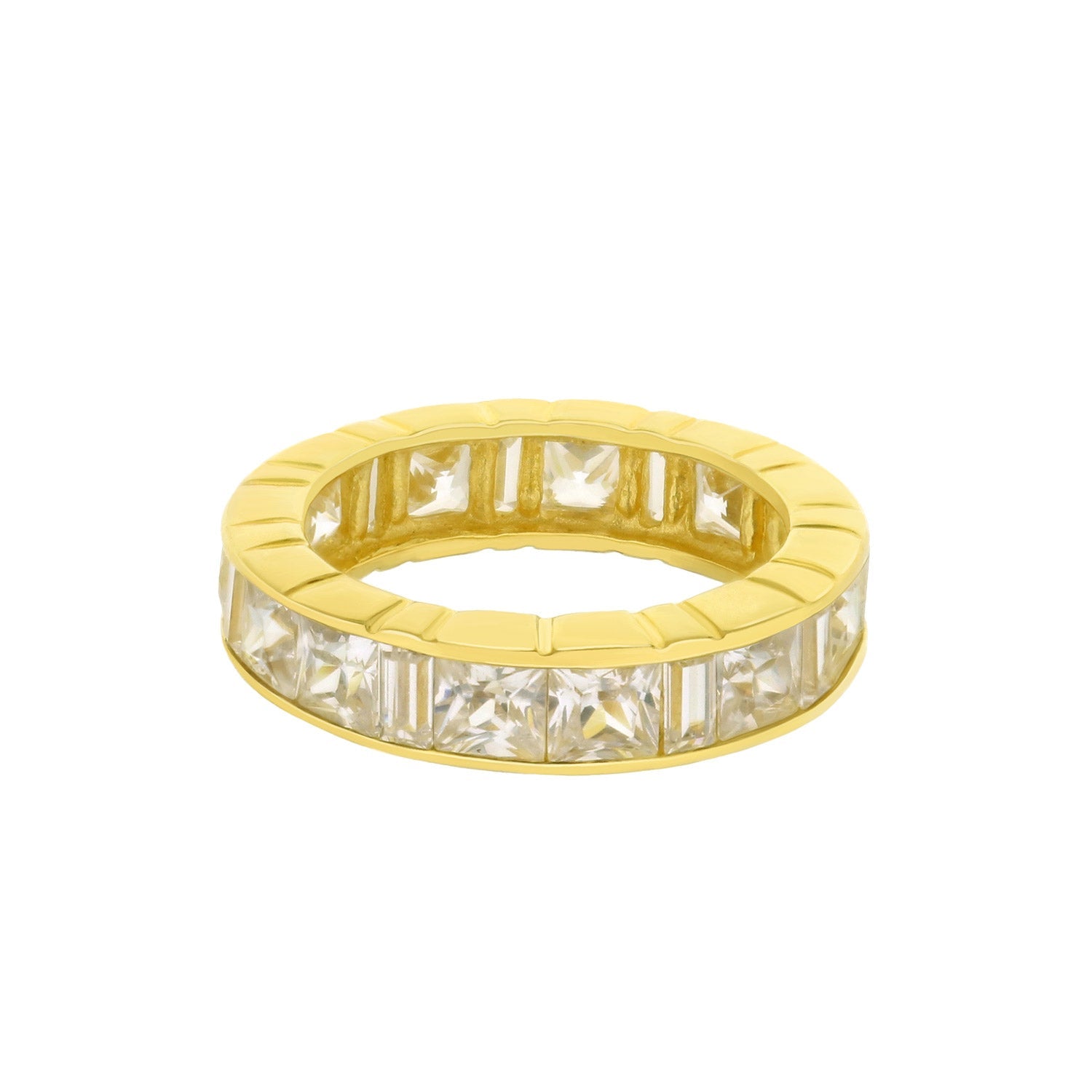 925 Princess Cut Eternity Band