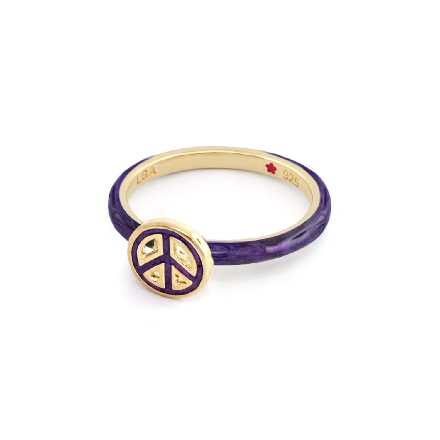 Layers of Love Peace Sign Stackable Ring