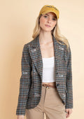 Scarlet Blazer | Embroidered Italian Wool | Limited Edition | Grey