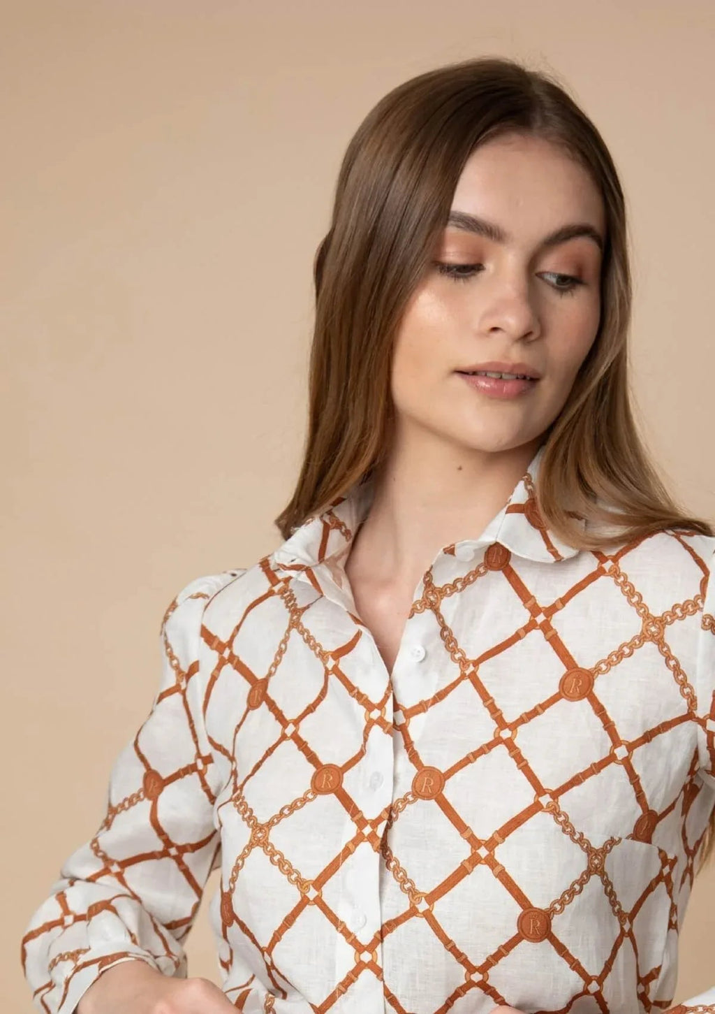 Basic Linen Shirt | Beltina Print