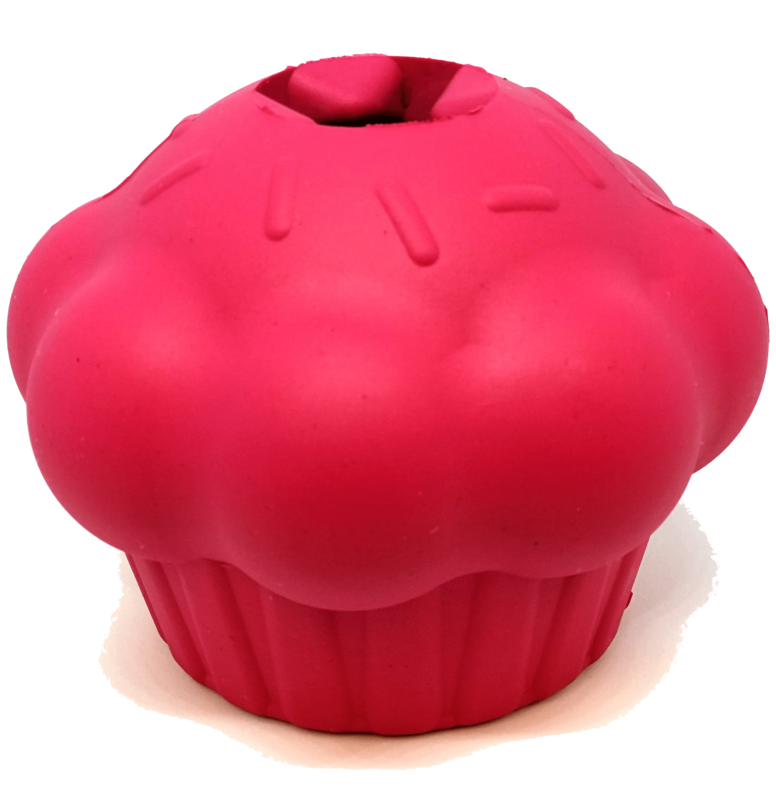 Cupcake eDispenser Durable Rubber Chew Toy and Treat Dispenser for Dogs