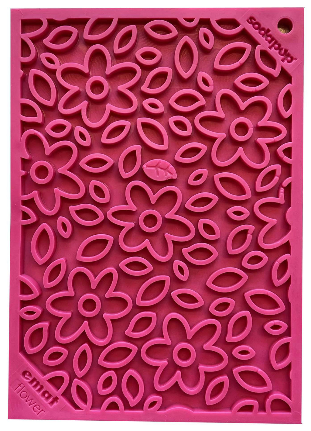 SodaPup Flower Power eMat Enrichment Lick Mat for Dogs and Cats