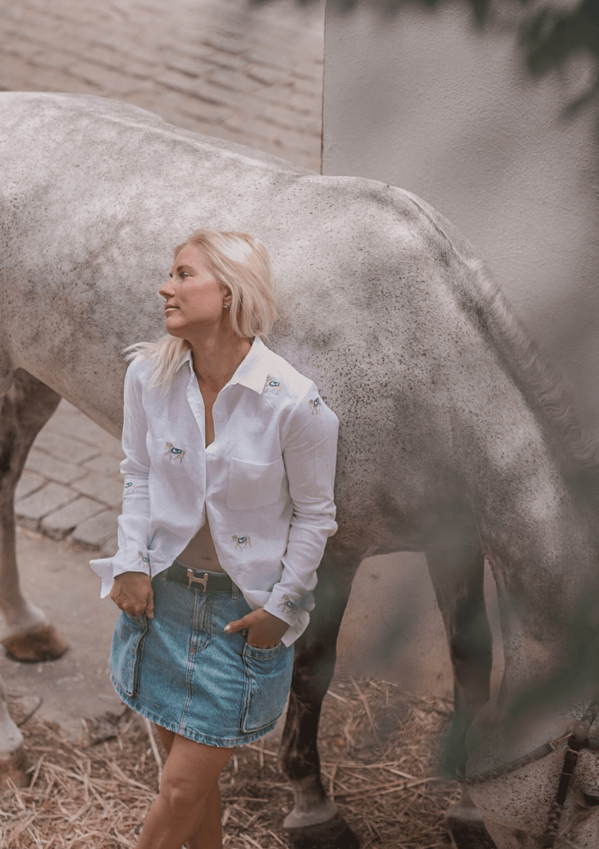 Sundown Linen Shirt | Long Sleeve | Embroidered