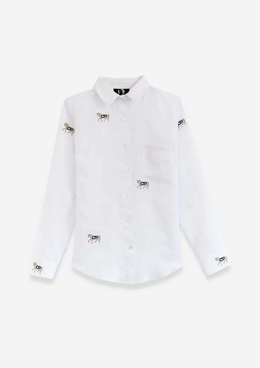 Sundown Linen Shirt | Long Sleeve | Embroidered