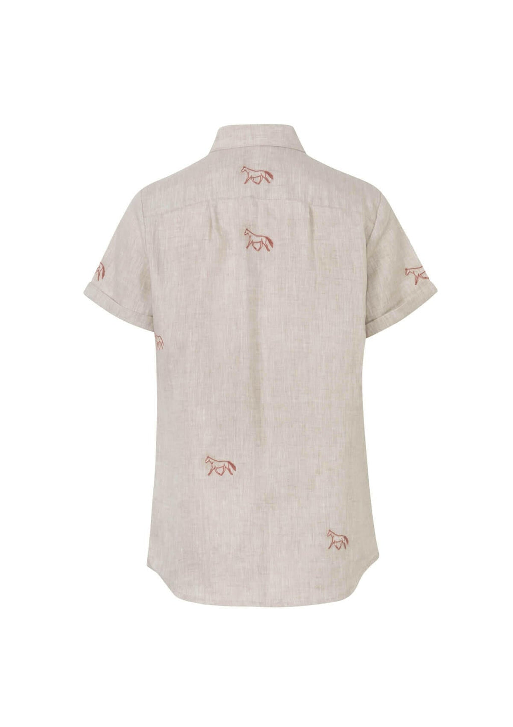 Sundown Linen Shirt | Short Sleeve | Embroidered