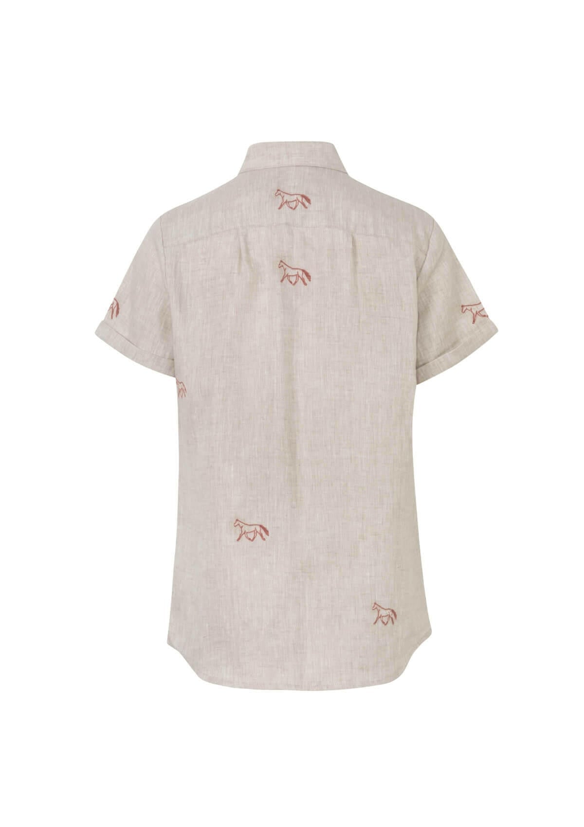 Sundown Linen Shirt | Short Sleeve | Embroidered