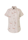 Sundown Linen Shirt | Short Sleeve | Embroidered