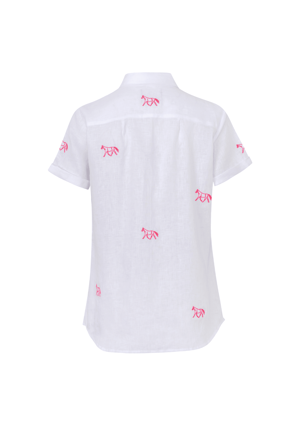 Sundown Linen Shirt | Short Sleeve | Embroidered