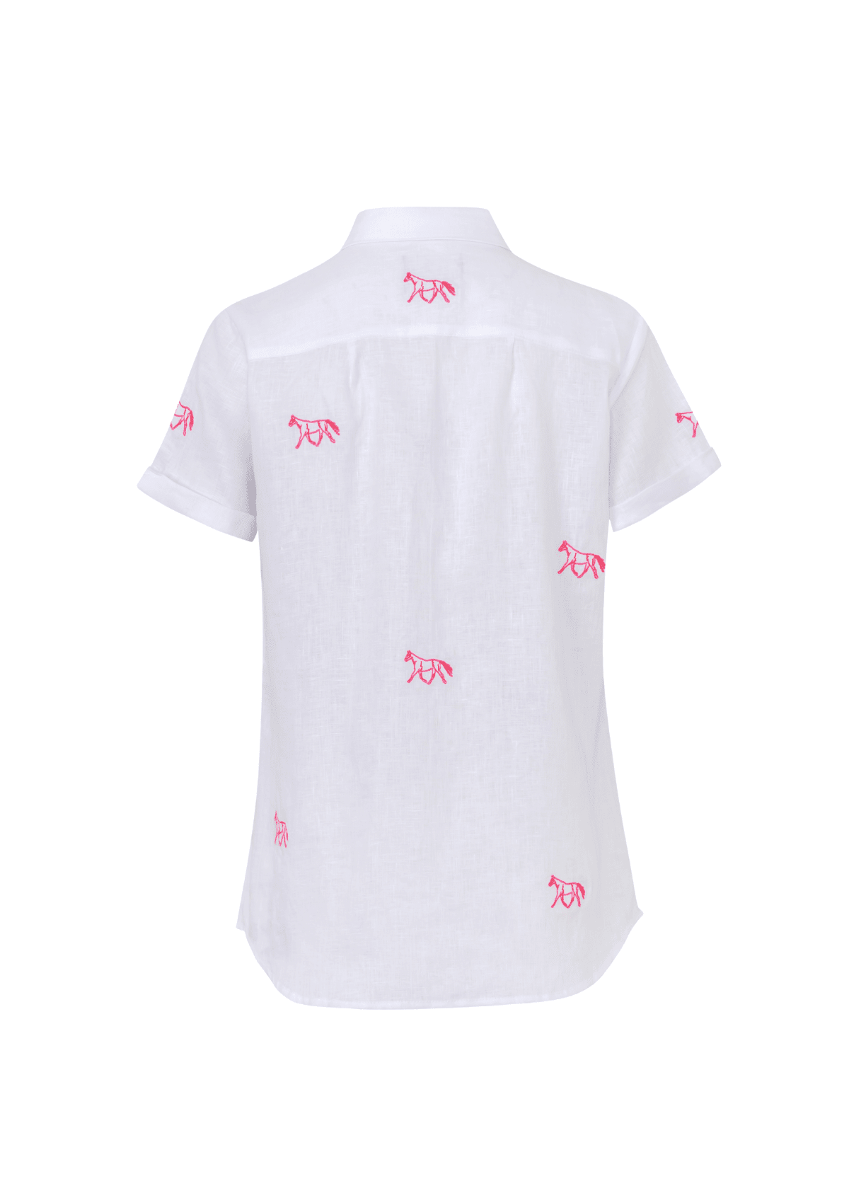 Sundown Linen Shirt | Short Sleeve | Embroidered
