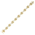 Unisex Princess Cut Link Bracelet