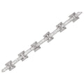 Unisex Princess Cut Link Bracelet