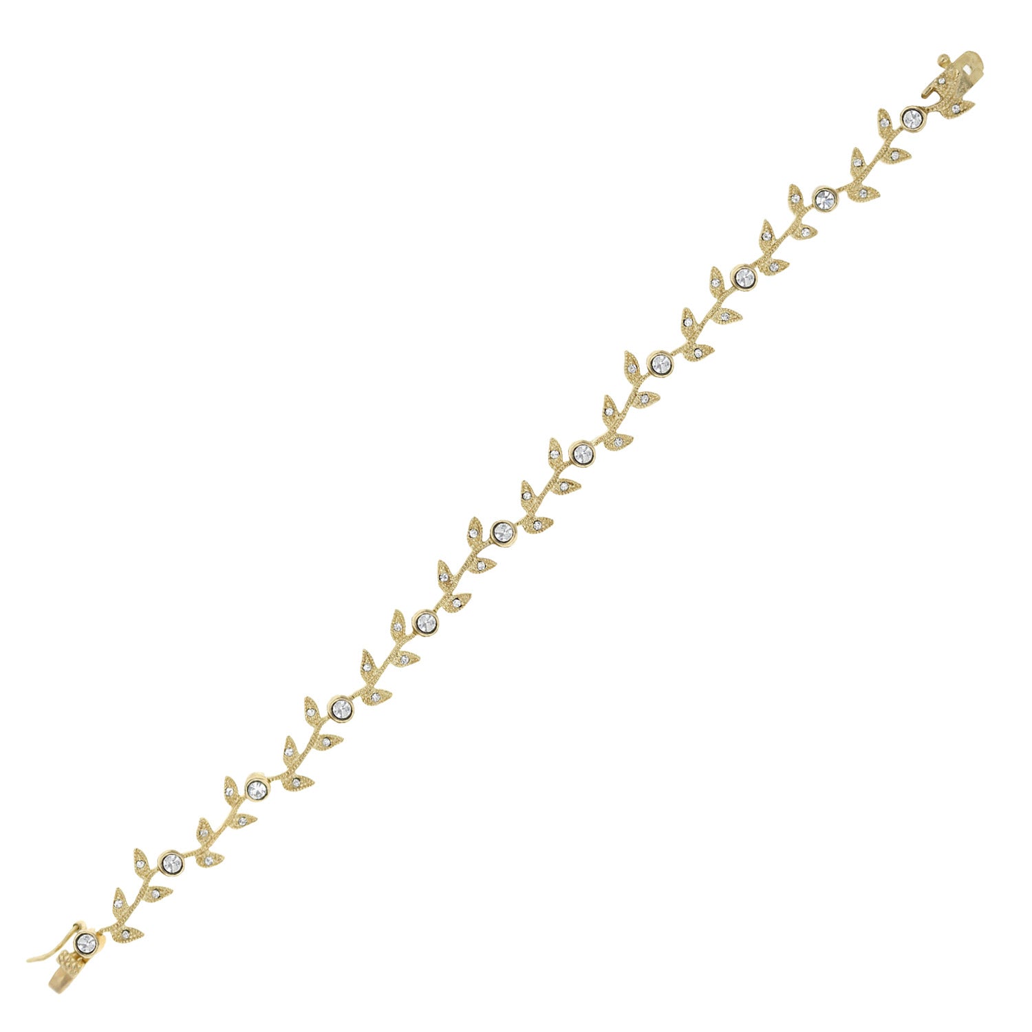 Crystal Leaf Bracelet