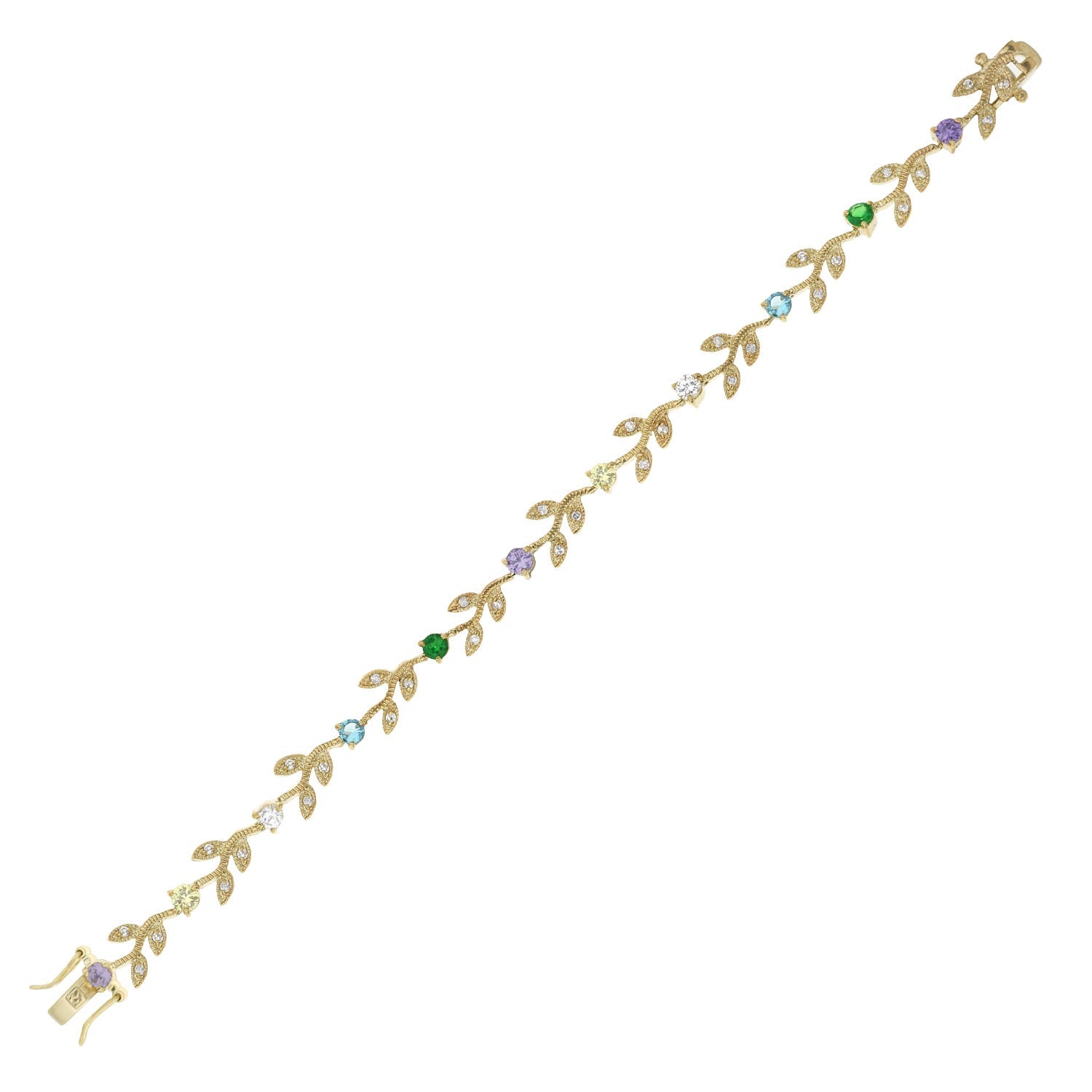 Crystal Leaf Bracelet