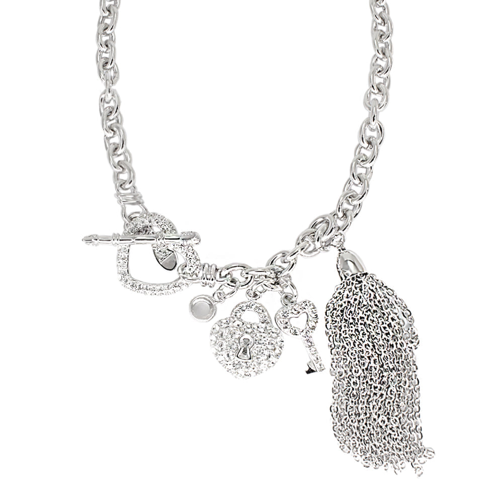 Heart Tassle Necklace