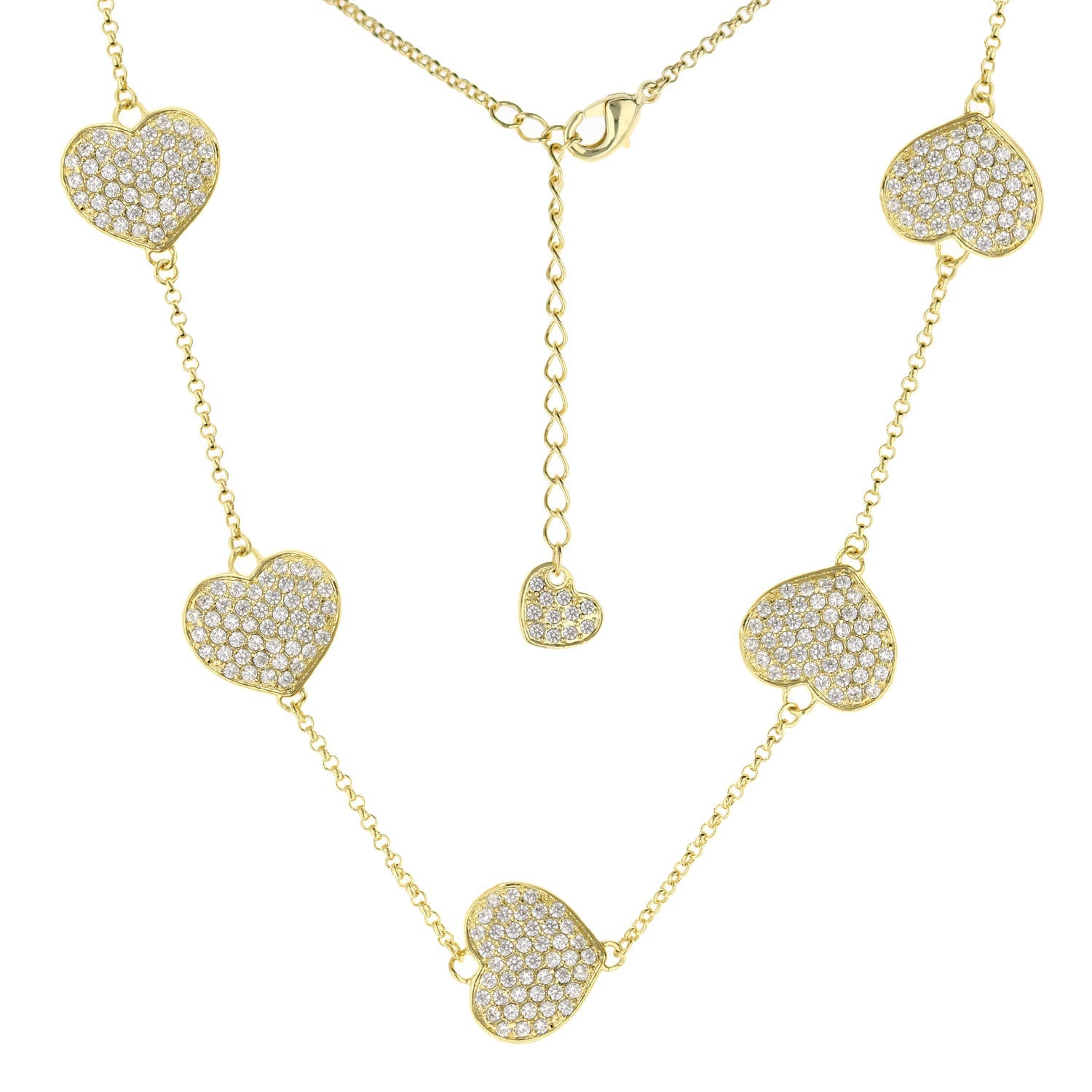 Pave Love Necklace