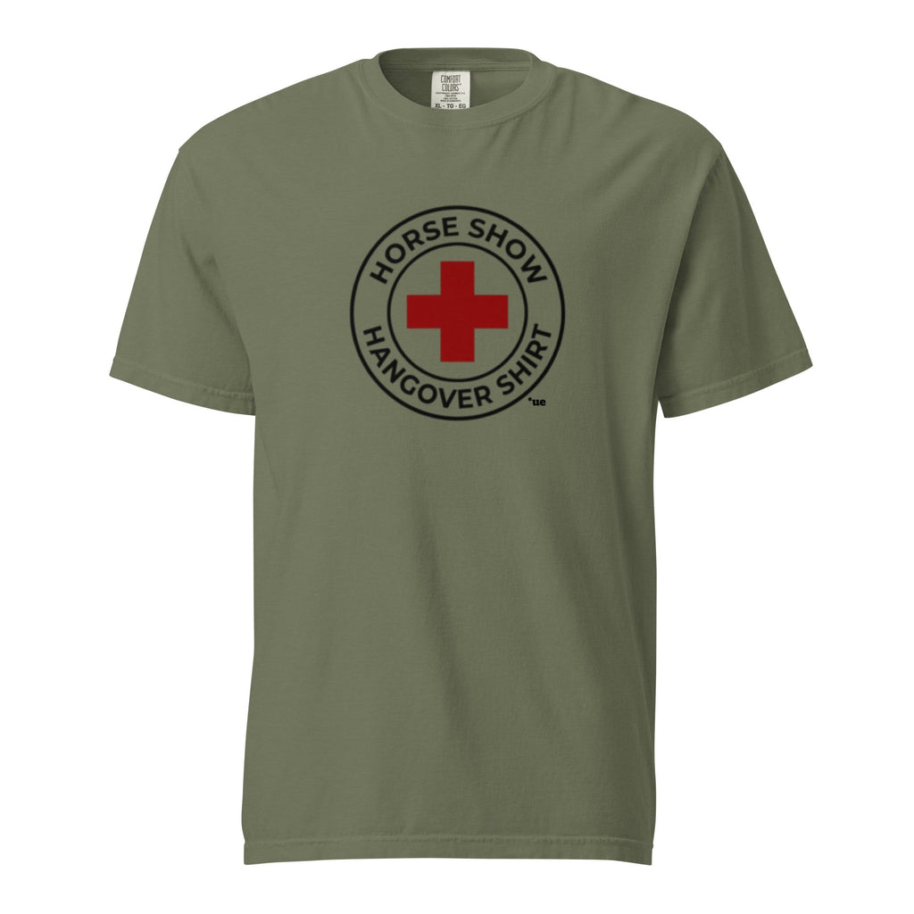 Unisex garment-dyed heavyweight t-shirt - Horse Show Hangover Shirt