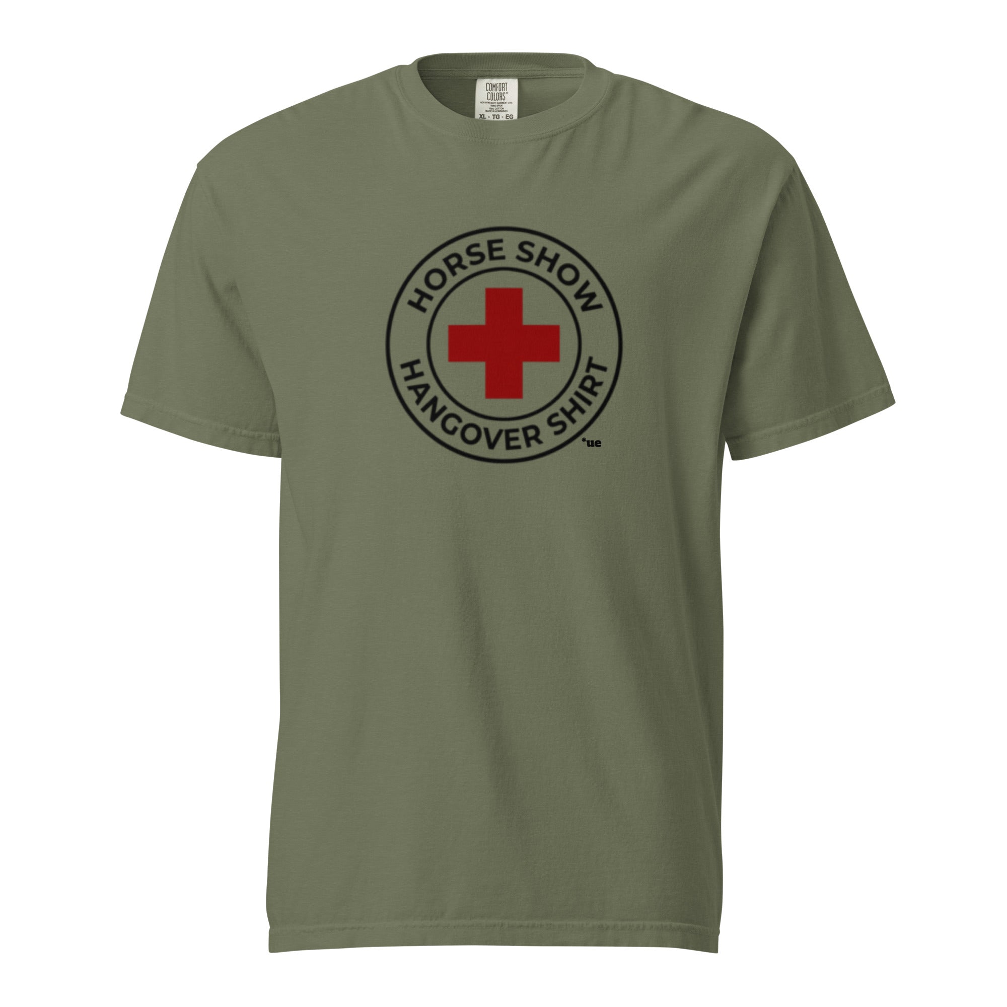 Unisex garment-dyed heavyweight t-shirt - Horse Show Hangover Shirt