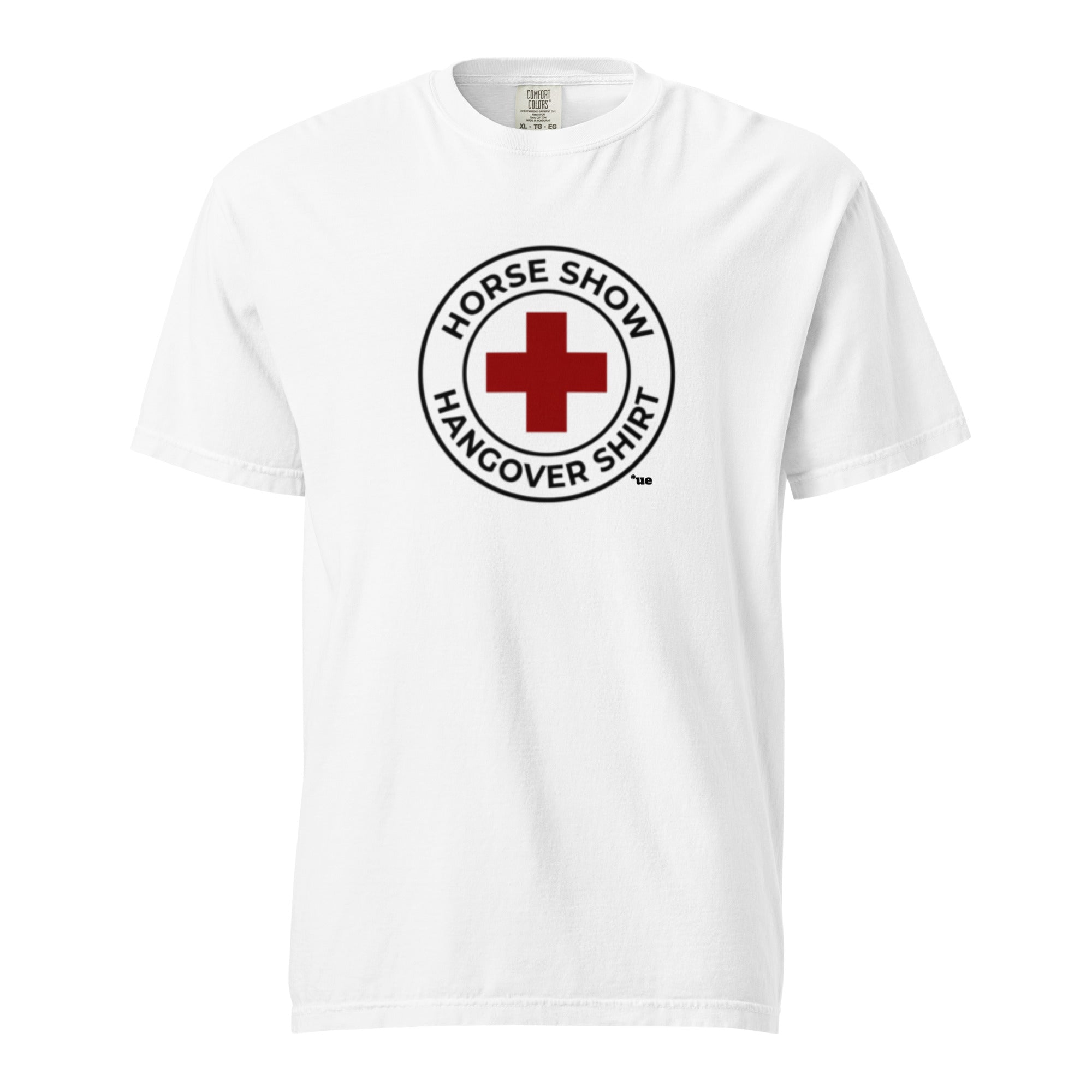 Unisex garment-dyed heavyweight t-shirt - Horse Show Hangover Shirt