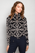 Velvet Q-Zip | Aros Print | Long Sleeve